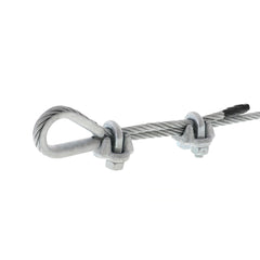 1/4 in. Cable Clamp installed from hangardoorparts.com